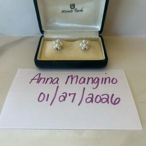 Vintage Mikimoto Pearl Screwback Earrings